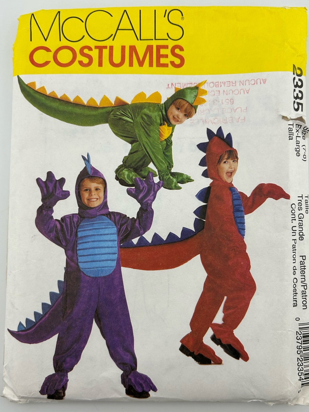 🪡 McCall’s Dragon Costumes Sewing Pattern 2335